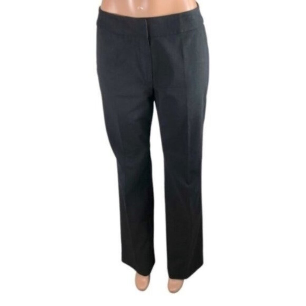 Evan-Picone Black Wide Leg High Rise Pants 8